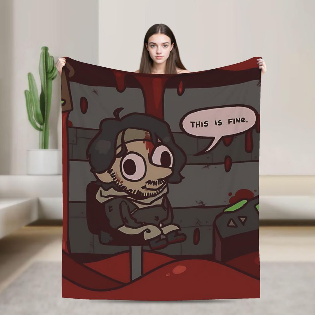 Iron Lung Horror Movie Knitted Blankets Velvet Lightweight Throw Blanket for Bedding Couch Bedroom Quilt