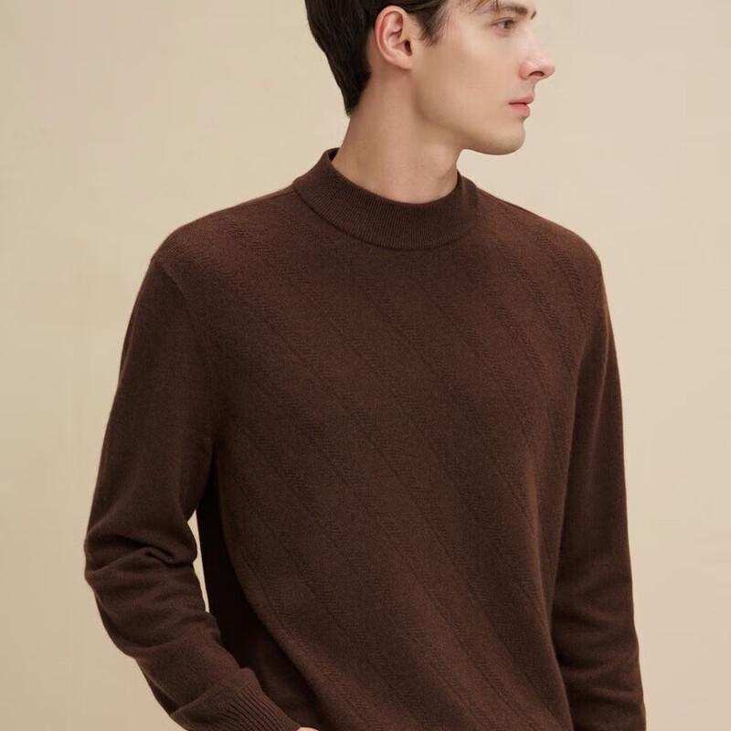 

Erdos Men s Worsted Wool Blend Anti-Static Round Neck Sweater 2XL (EU 54)