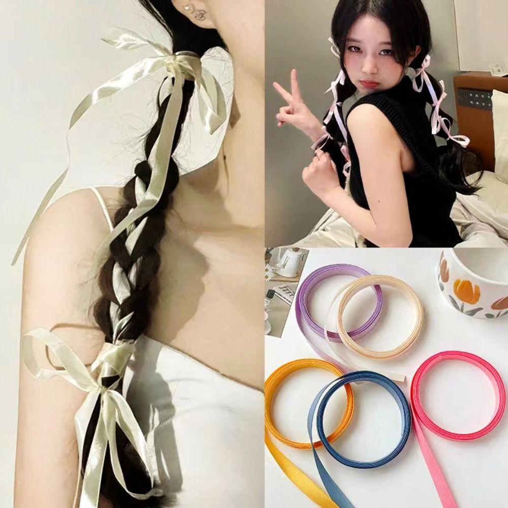 

Twist Braided Ribbon Hair Band Long Hair Rope New Headband Girls синій