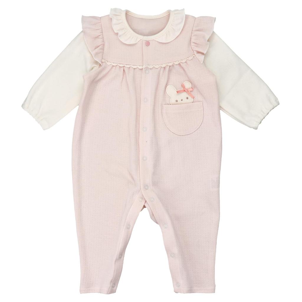 Baby Castle Coverall with Bunny Size Made in Japan Pocket, 70,