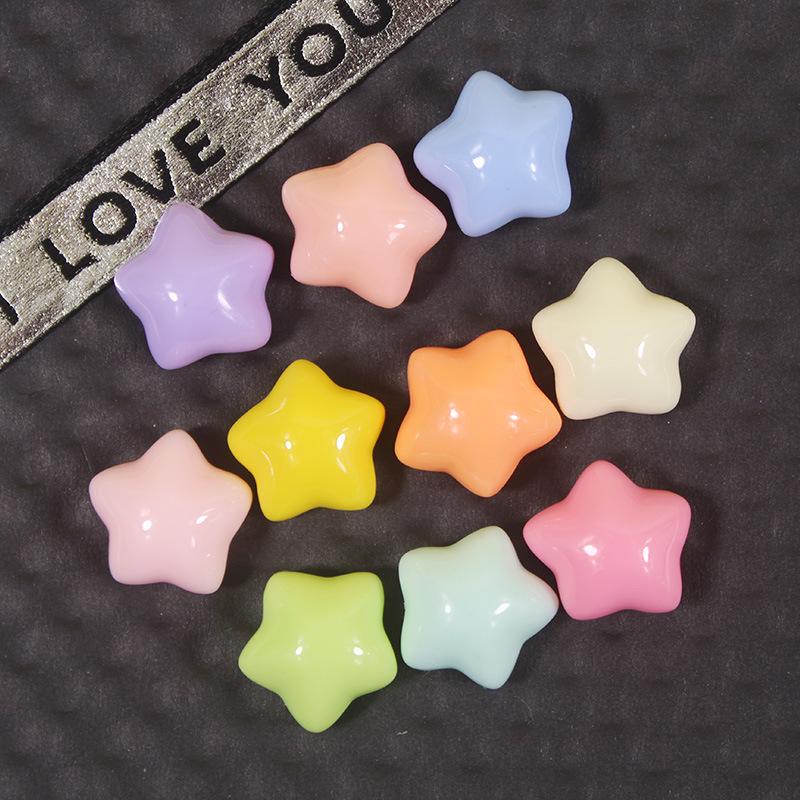 Cream Star DIY Hair Clips & Phone Case Accessories
