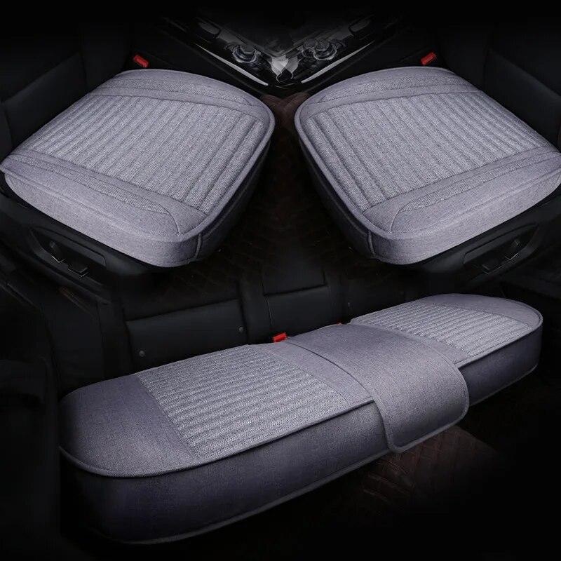 

Новинка 2022 года, льняной чехол на автомобильное сиденье, Роскошная дышащая защитная подушка для сиденья, универсальная противоскользящая подушка для переднего и заднего сиденья, украшение