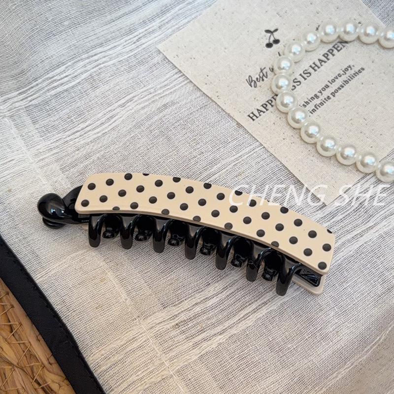 Large Banana Clip for Ponytail - Korean/French Vertical Hairpin with Leopard Print
