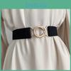 Elegant Black And White Japanese Minimalist Adjustable Waist Belt For Ladies Dresses
