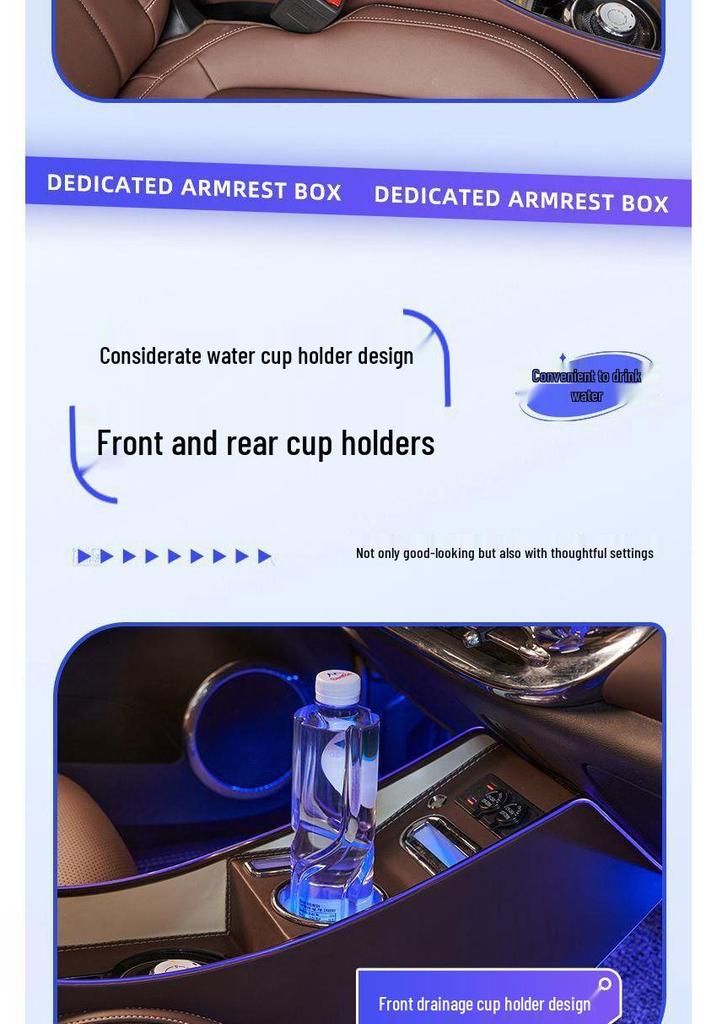 Armrest Storage Box for Wuling Bingo Electric Vehicle Interior Modification