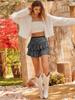 New Hot Style Spicy Girl Sequin Mini Skirt: Sexy, Solid Color, Pleated Design