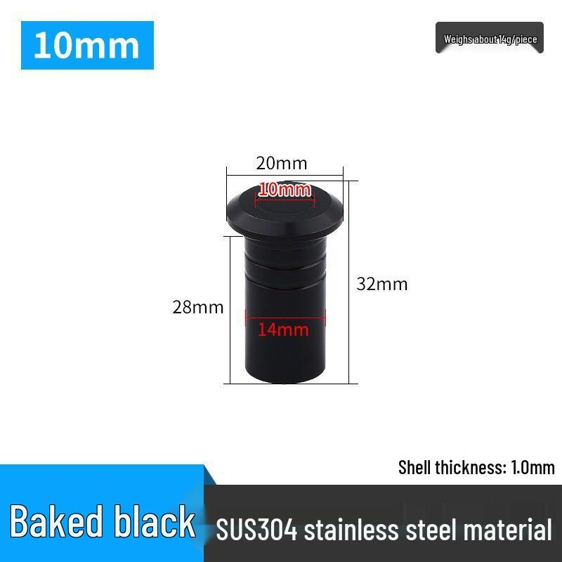 304 Stainless Steel Dustproof Door Bolt Plug with Concealed Top/Bottom and Anti-Sand Cap