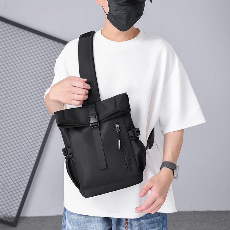 Men's Crossbody Bag Large Capacity Chest Bag Business Shoulder Bag