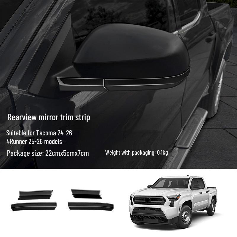Rearview Mirror & Door Handle Cover for 2024 Toyota Tacoma - Decorative Protective Strip Sticker