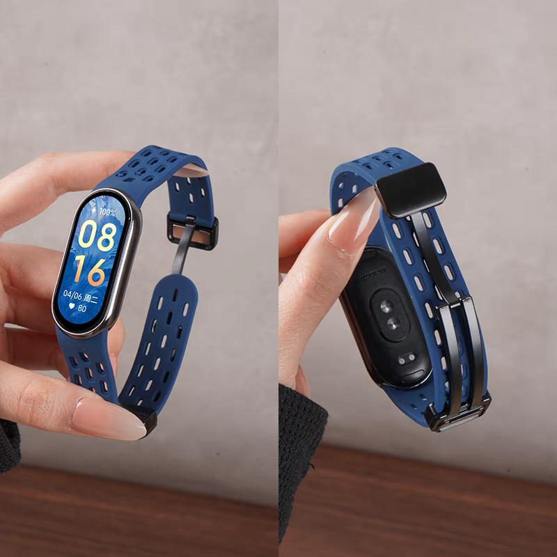 Weiches Silikonarmband für Xiaomi Mi Band 9/8 Correa Armband Handgelenk Miband 8 Sport Wasserdicht Ersatzarmband für Xiaomi Band 9