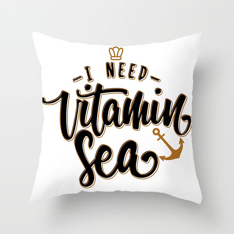 Sofa Pillow Cover, Cushion Cover, Nordic Home Textile Fabrics, Simple Golden Digital Printing