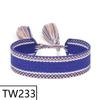 Customizable Handmade Bohemian Tassel Bracelet with Embroidered Logo - European & American Ethnic Friendship Style