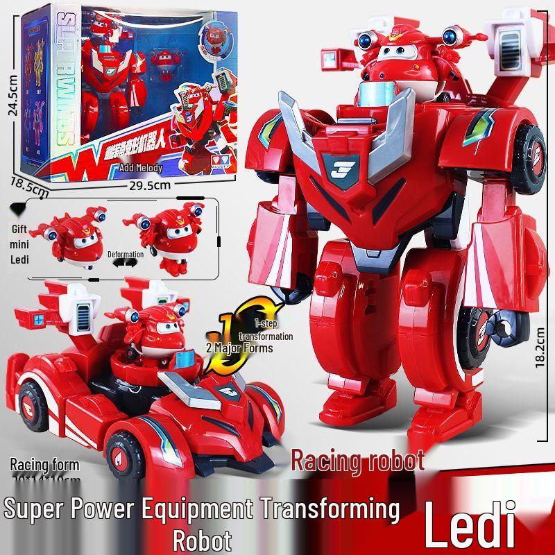 Super Wings Season 9 Jett & Dodo Transforming Mecha Toy Set