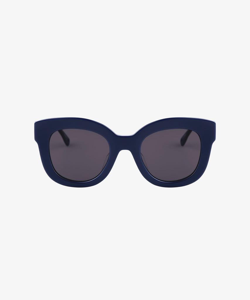 Seupeulingseuteulingseu Butterfly Shape Oversized Sunglasses Page 31 [Navy]