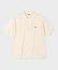 FALLETT Collared Short Sleeve Knit Tee Ivory