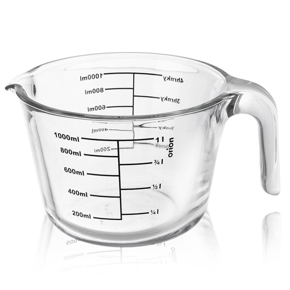 Miarka Kuchenna Szklana Duża Kubek Do Odmierzania Produktów Spożywczych 1L