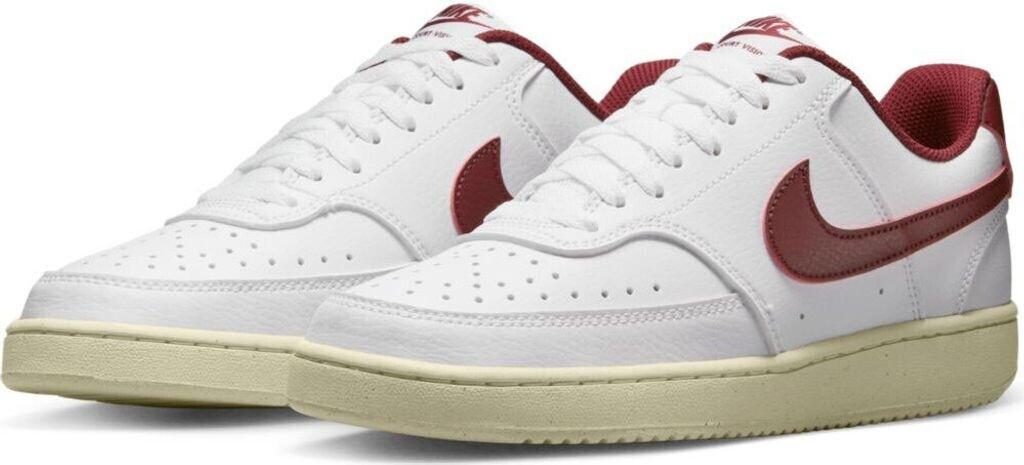 Кроссовки Nike Court Vision Low Next Nature Women белый/муслин/металлическая золотая звезда/командный красный