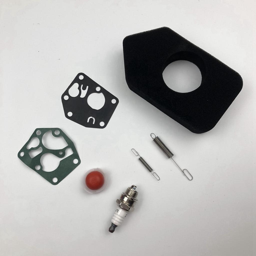 Premium-6X Spring Air Filter Gaskets Spark Plug For Briggs Stratton 691859 692211 Lawnmower Parts Power Equipment Accessories