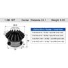 Roată dințată conică 2.5 Mod 20 dinți 2.5M 20T Cu alezaj pentru pană 12 14 15 16 17 18 20 22 24 25mm Angrenaj de acționare la 90 de grade Oțel