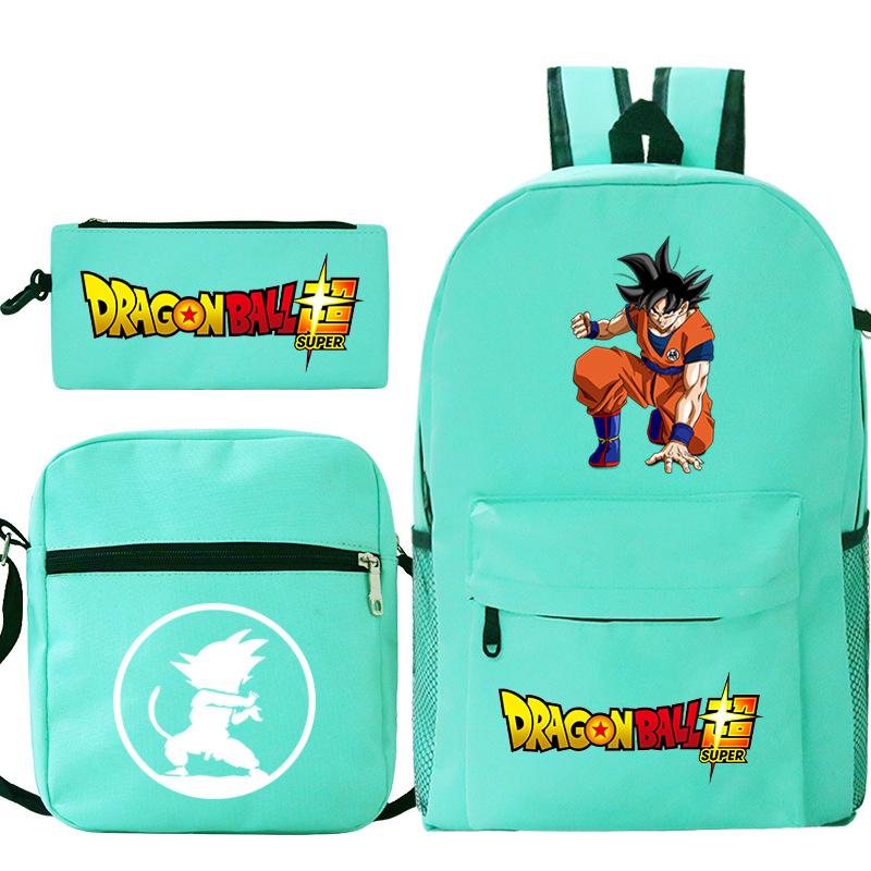 Dragon ball dragon ball three-piece set animation periphery new pencil case set leisure student backpack
