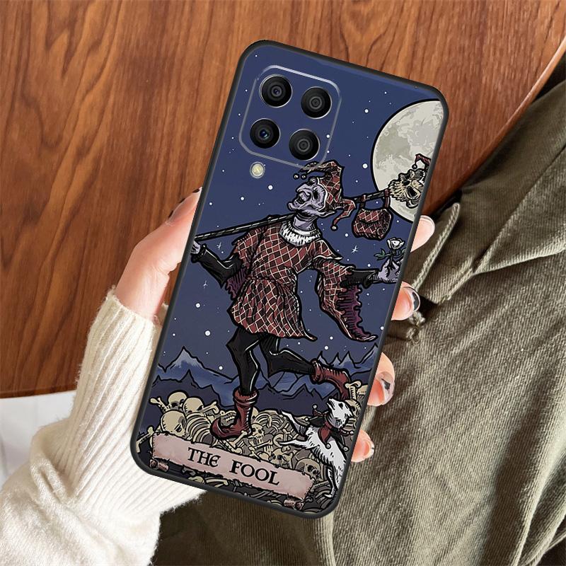 The Hermit Tarot Card Grim Reaper Case For Samsung Galaxy M11 M21 M31 M35 M12 M13 M14 M15 M16 M36 M56 M53 M32 M52 M55 M34 M54
