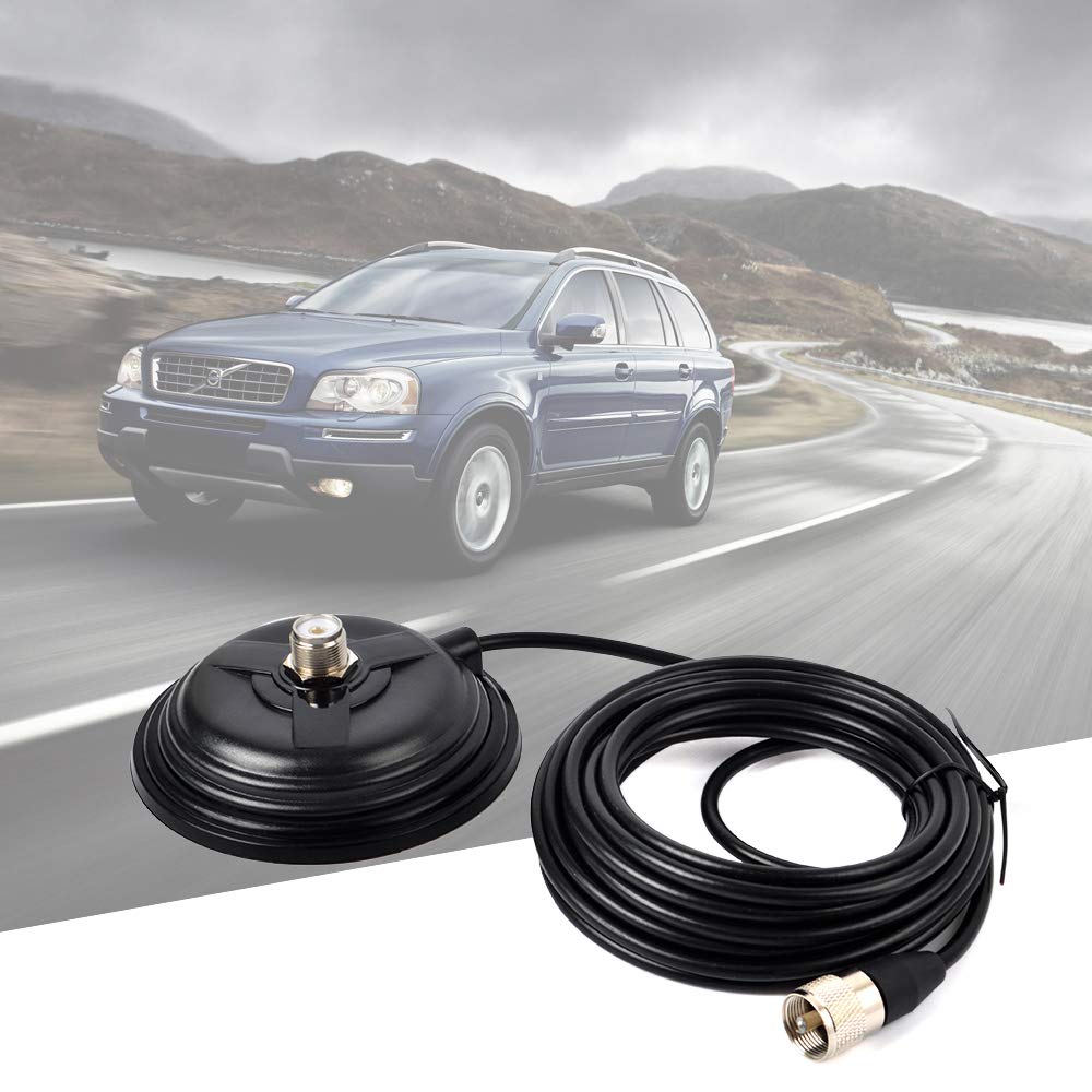 YNIBST Magnetic Mount Base MJ-MP CB/VHF/UHF/HF Mobile Antenna Compatible with