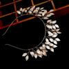 Pearl Headband Leaf Wreath Headband Mori Bride Crown Sweet Headband Tie Wedding Dress Hair Crown Headgear