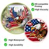 Raamstickers met Amerikaanse adelaar voor 4 juli, patriottische statische raamstickers, waterdichte PVC-sticker voor de decoratie van glazen deuren en ramen ter ere van Onafhankelijkheidsdag.