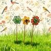 Decorative Garden Stakes Yard Decor Spikes Metal Garden Stakes Weather Resistant Build Easy Tool-free Installation