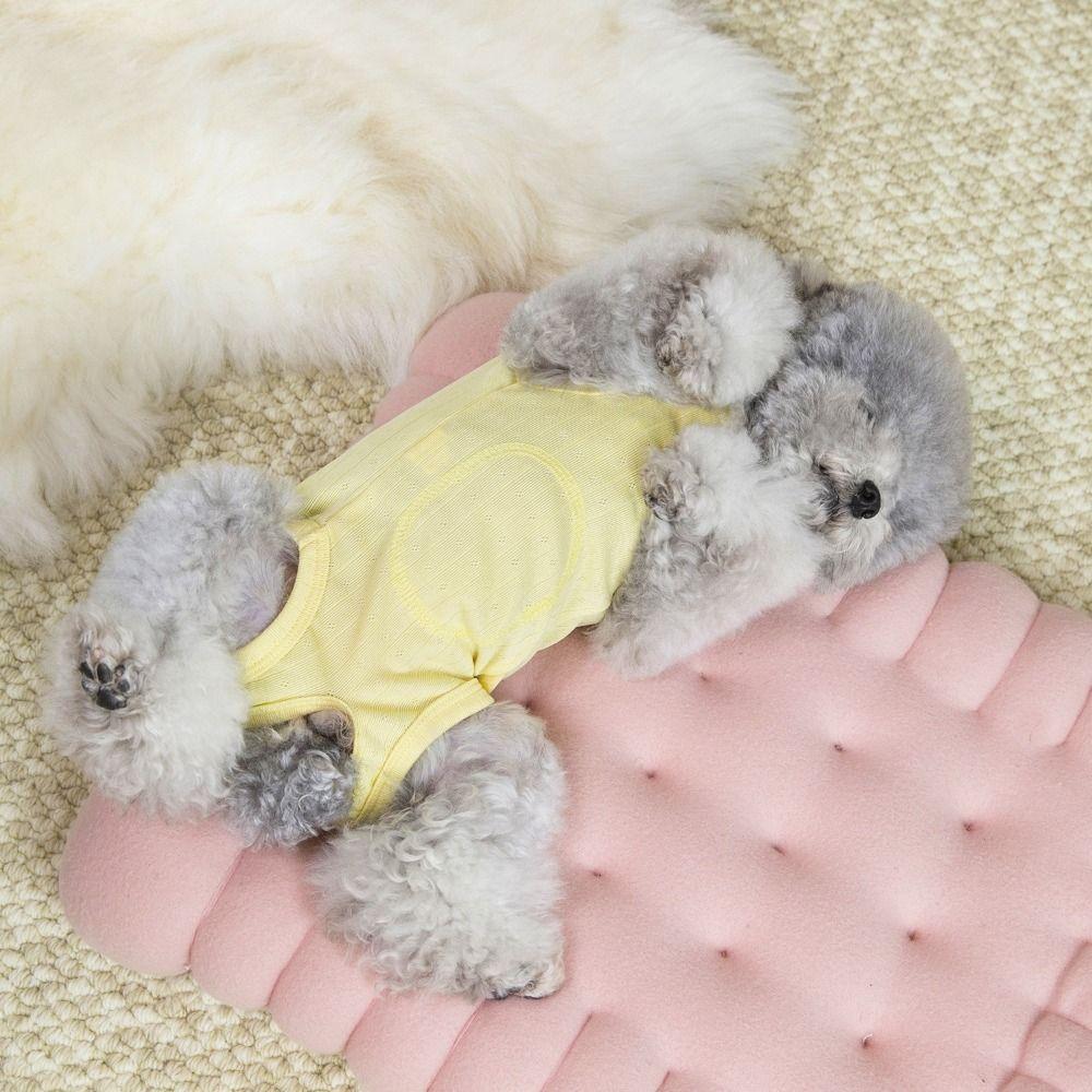 Wrapped Design Pet Onesie Full-Body Design Dog Clothes Spring Dog Belly Jumpsuit Yorkshire Puppy