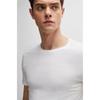 Boss 30  Off Slim FiT Liquid Finishing Pure CoTTon T shirT whiTe  50321682100 