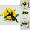 Camellia Sp Green Plant Indoor Decor With Plastic And Silk For Home And Wedding Use