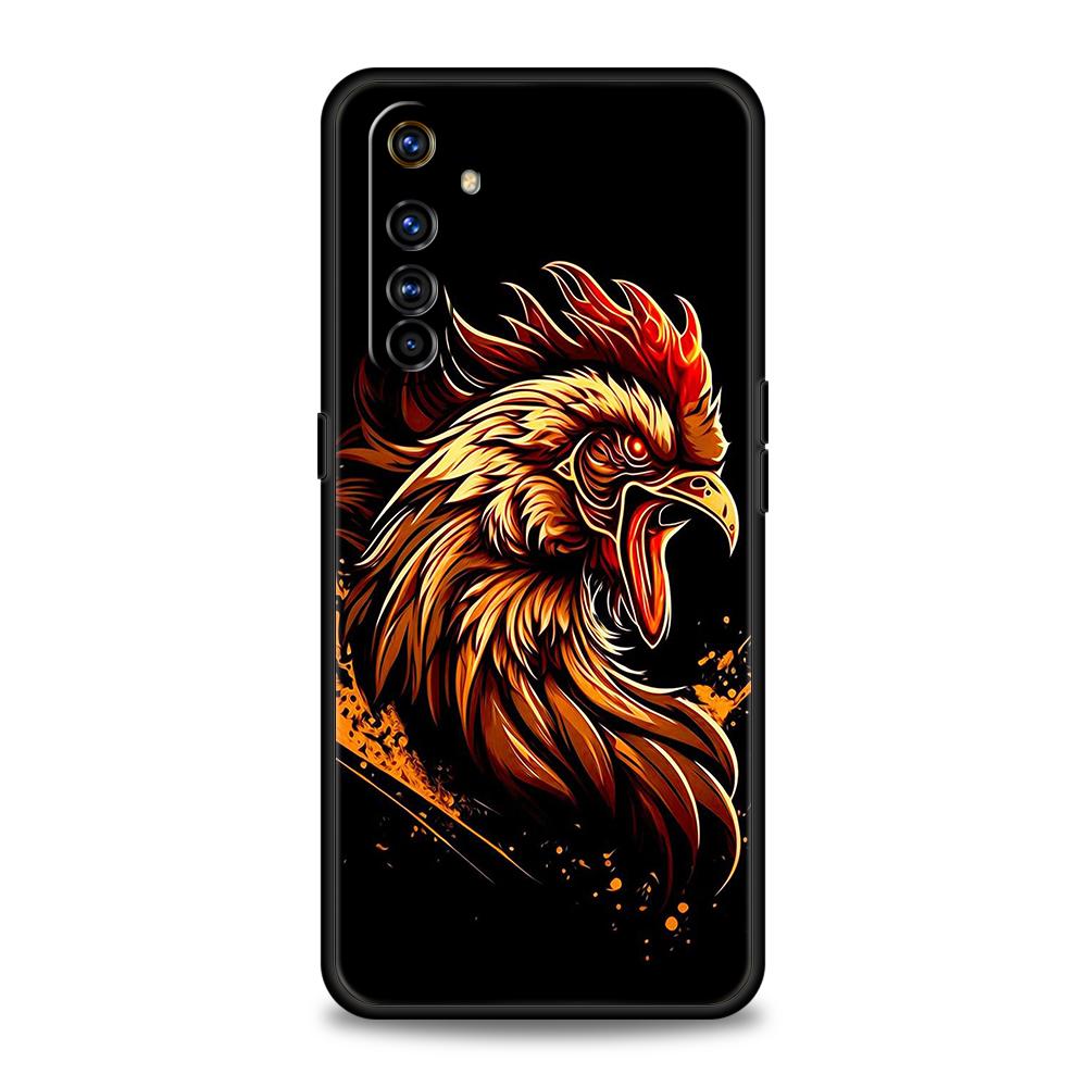 Cock Rooster Chicken Phone Case For Oppo A17 A31 A54 A57 A78 A79 A80 A98 Find X5 X6 Reno 7 8 10 11 13 F Pro 5G Soft TPU Cover