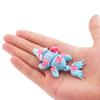 3D Printed Colorful Flower Dragon, Mini Miniature Dragon Model, Desktop Decoration, Home Collectible Gift