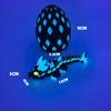 3D Printed Colorful Luminous Crystal Dragon Toy Joint Movable Simulation Animal Gemstone Dragon Model Desktop Decor Decoration