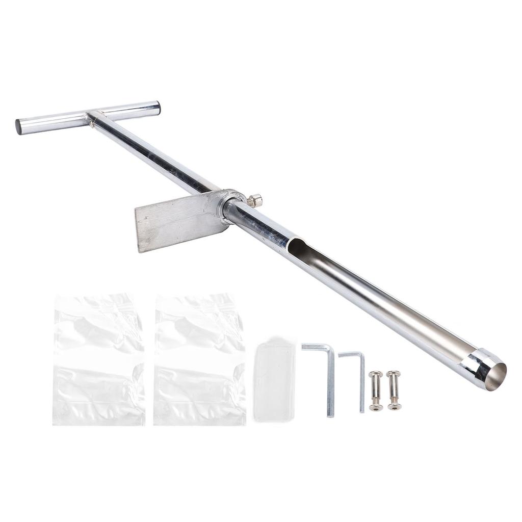 Vzorkovač půdy s nožním pedálem, rukojeť ve tvaru T, sada pro testování půdní sondy z nerezové oceli pro zahradní trávník