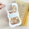 Full screen animal ins wind bow bracket is suitable for Apple 16/15iphone13PROMAX mobile phone case niche