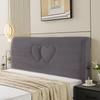 All-inclusive  Plush Quilted Headboard Cover Thick Velvet Bed Head Cover Bed Backrest Dustproof Soft Bedside Protector Cover