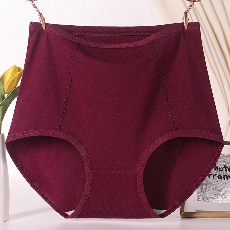Braguitas Rojas de Cintura Alta para Mujer Año de Nacimiento Madre de Mediana Edad Mediana Edad y Anciana Talla Grande