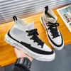 Scarpe da Ginnastica Tessute Primavera 2025 Uomo Mid-top Tela Sneakers Uomo Casual Scarpe Bianche