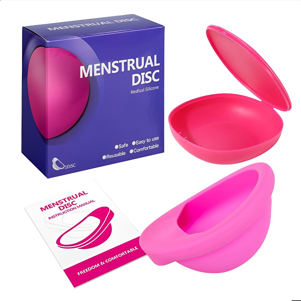 Menstrual Cup Menstrual Disc Reusable Period Cup Made for Comfortable Leak-Free Protection Up to 12 Hours