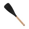 Food Grade Non  Premium Silicone Multipurpose Serving Spoon Silicone With Wood Handle Cooking Utensil For Home Kitchen