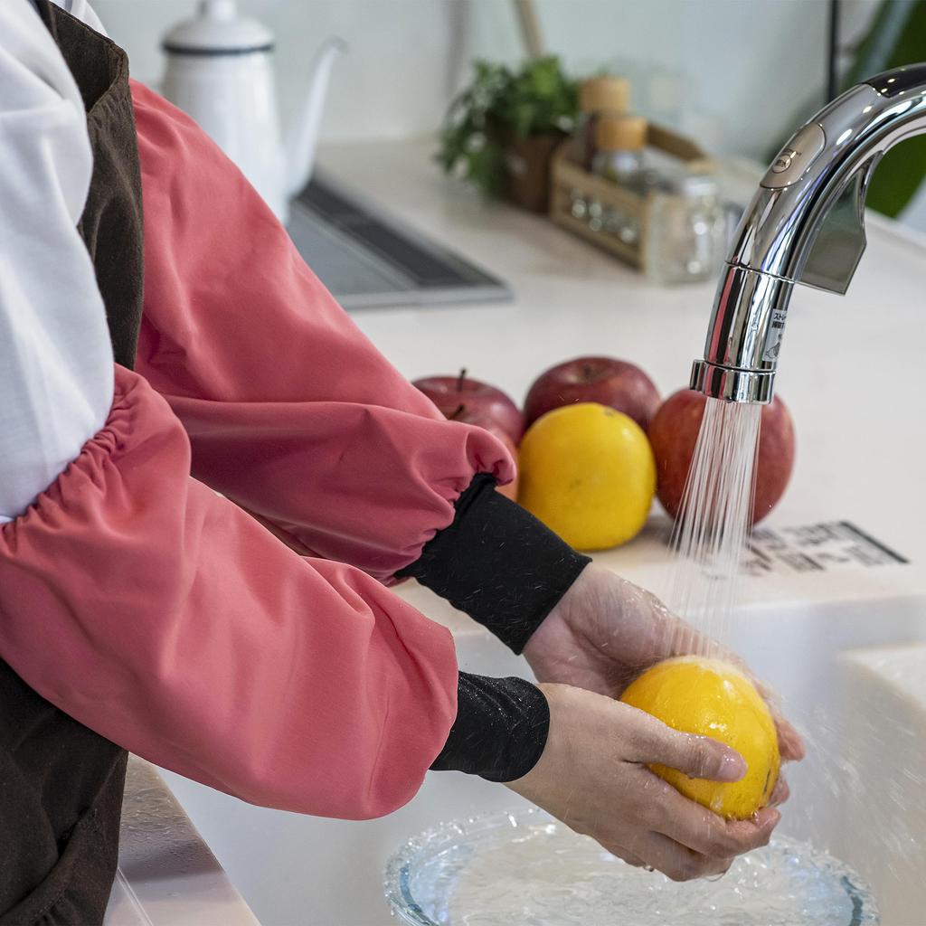 Asakura Senbu Sun Protection Super Arm Terracotta for Adult Total Arm 36cm Water-Repellent Covers, Pink, Women, Length Approx. 36cm, Circumference