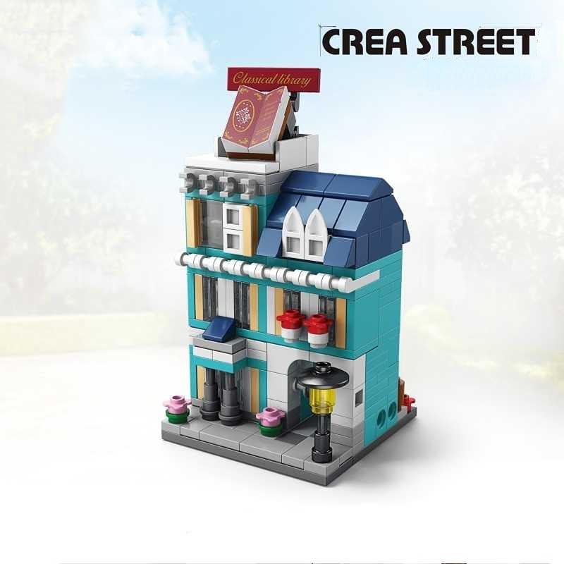 

Магазин Street View Castle Building Blocks для детей Модель дома Кирпичи Головоломка Собранный замок Игрушка Рождественский подарок