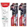Whitening Toothpaste & Soft Charcoal Toothbrush Family Set