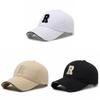 R Letter Embroidered Baseball Cap Adjustable Sun Protection Outdoor Sports Hat