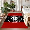 Anti‑Slip Crystal Velvet Floor Rug, Flamengo Design Carpet for Indoor Living Bedroom Home Decoration