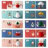 Christmas 3D Pop Up Thank You Cards Blessing Cards Christmas Postcard Greeting Cards With Envelope