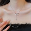 New French Zircon Pin Star Pearl Necklace Design Sense Niche Collarbone Chain Exquisite Versatile Neck Chain