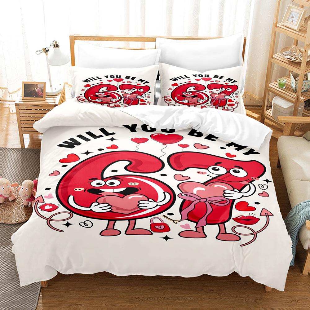67 POP Culture 3D Print Bedding Set Modern Style Soft Duvet Cover Set King Queen Twin Size Birthday Gift for Bedroom Decor